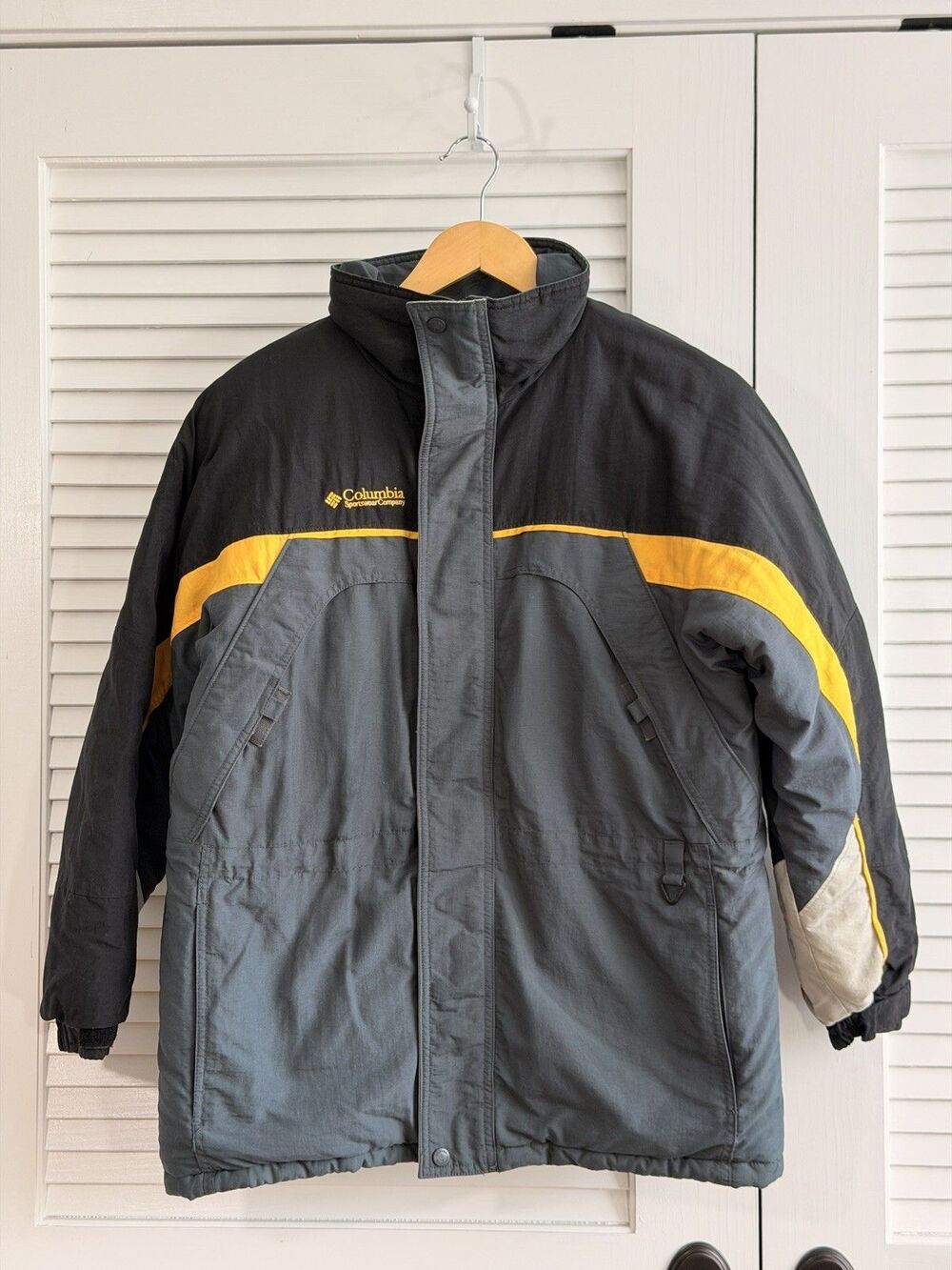 Vintage Columbia Fire Ridge Ski Jacket Youth 14/16 XL Colorblock Insulated